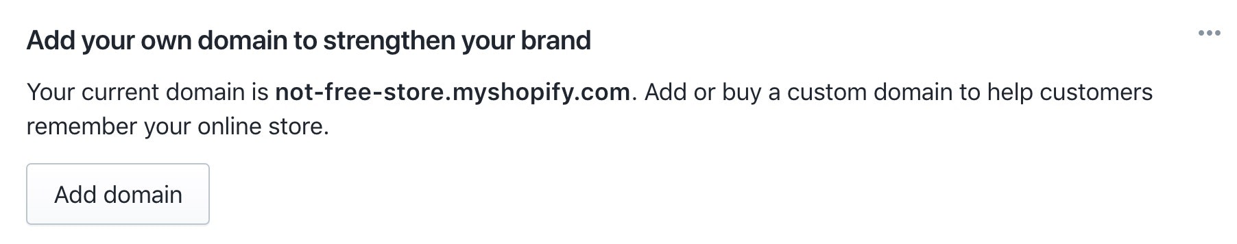 Shopify Domain Name Register