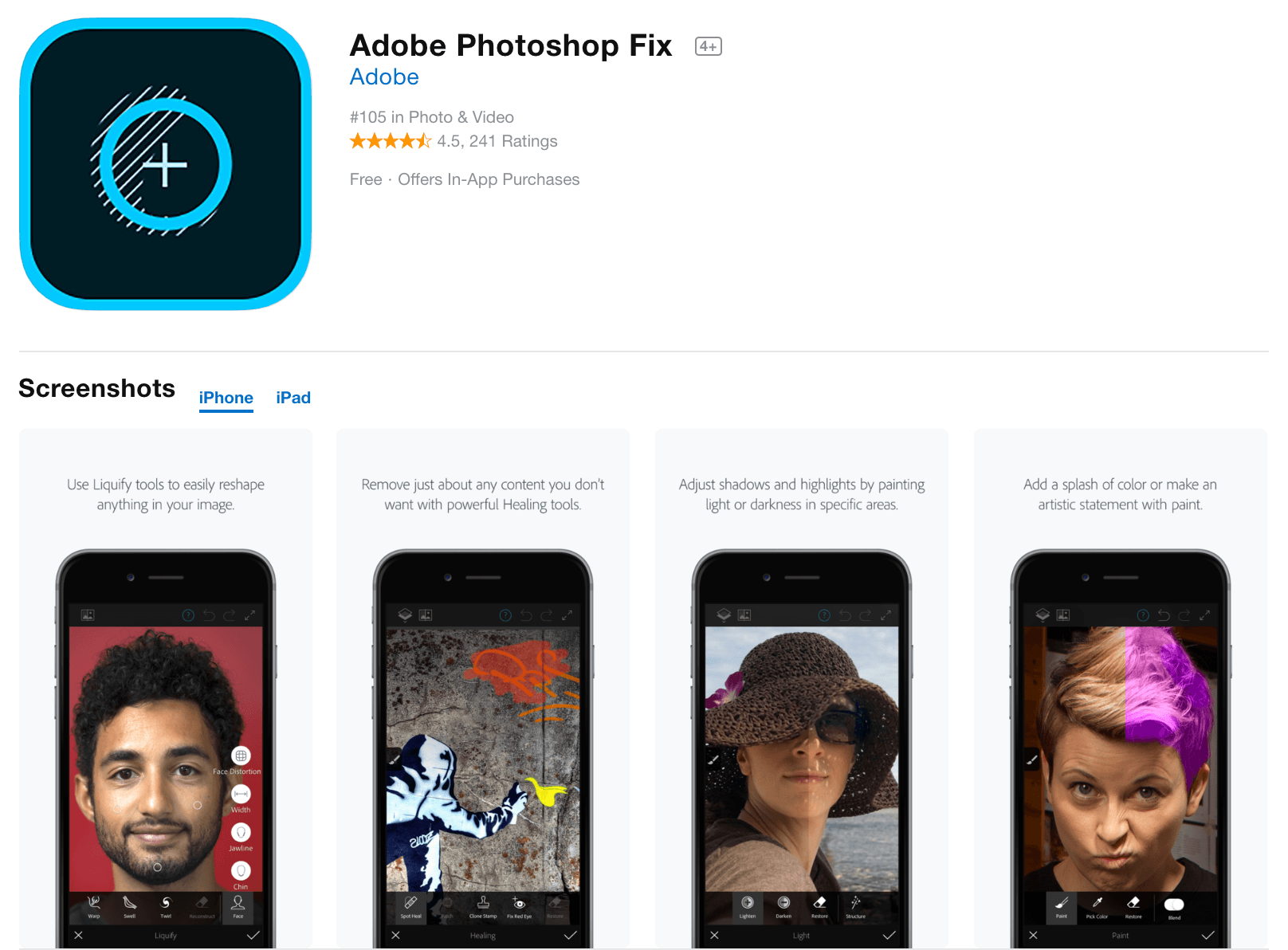 Adobe Photoshop Fix Photo Editor App