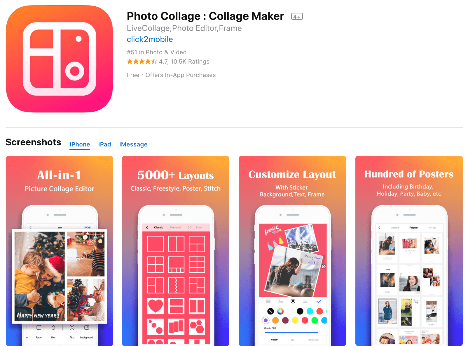 Photo Collage Free Photo Editing App