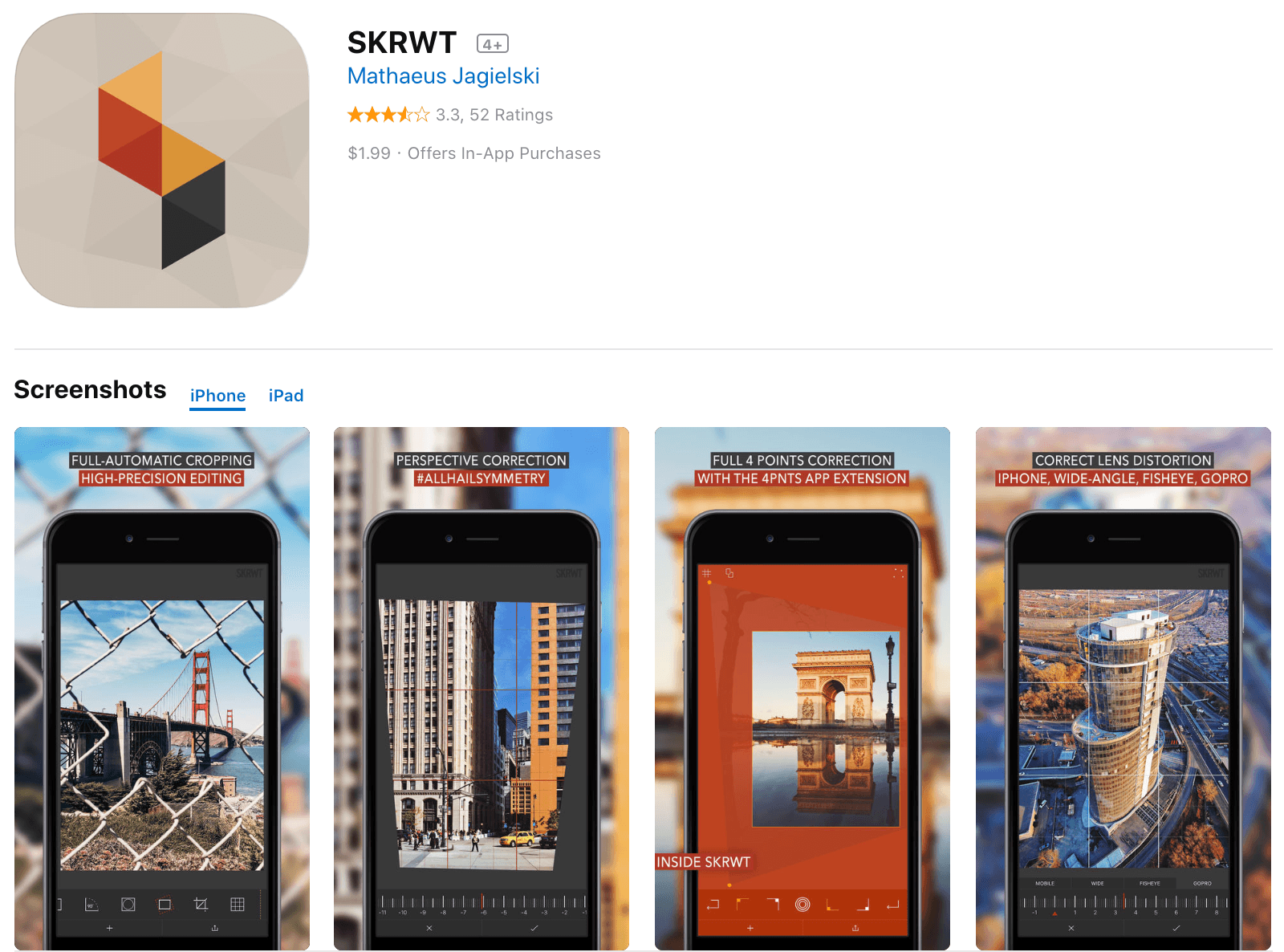 SKRWT Picture Editing App